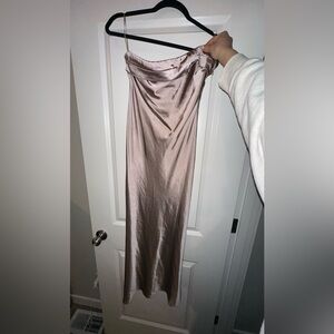 Elegant Satin Evening Gown